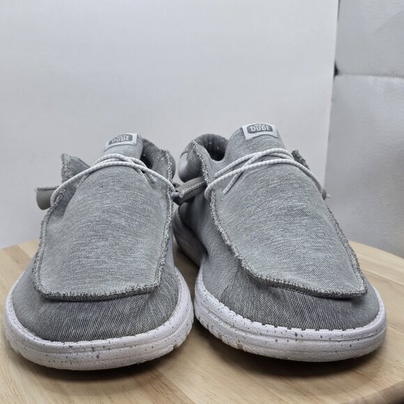 Men's Size 13 - Hey Dude Wally Sport Knit Shoes Grey Slip On Casual Stretch - Picture 2 of 8